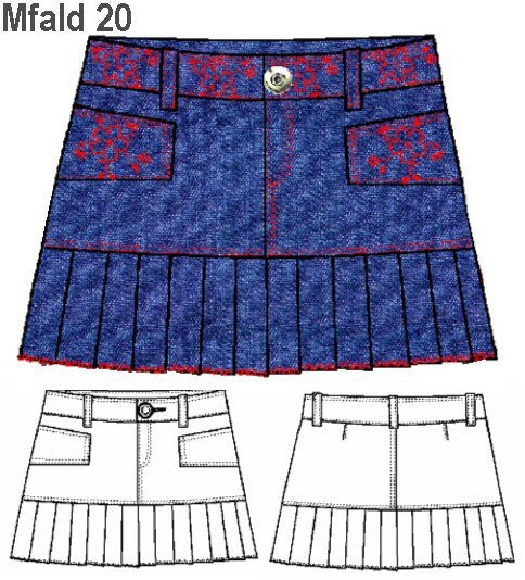 MOLDE FALDA TABLAS MUJER 0920