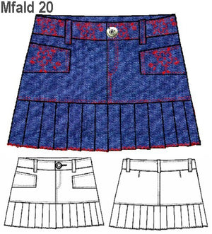 MOLDE FALDA TABLAS MUJER 0920