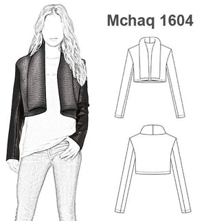 MOLDE CHAQUETA TAPADO MUJER 1604