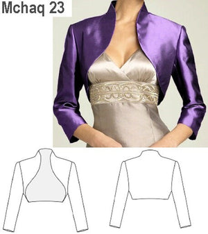 MOLDE CHAQUETA BOLERO MUJER 0923