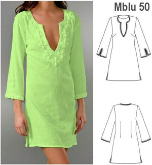 MOLDE BLUSA TUNICA MUJER 0950