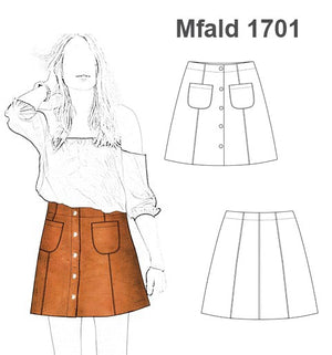 MOLDE FALDA MINI MUJER 1701