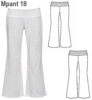 MOLDE PANTALON PIERNA ANCHA MUJER 0918