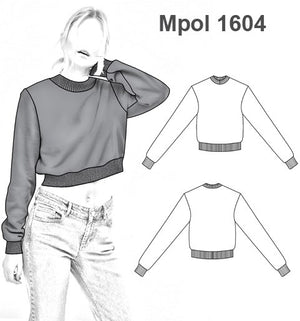 MOLDE POLERON CORTO MUJER 1604