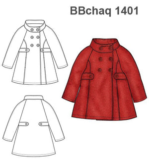 MOLDE CHAQUETA CRUZADA BEBE 1401