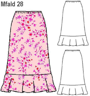 MOLDE FALDA JABOT MUJER 0928