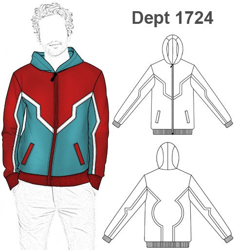 MOLDE DEPORTE SUDADERA 1724