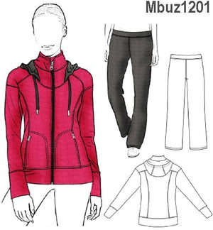 MOLDE SUDADERA / BUZO MUJER 1201