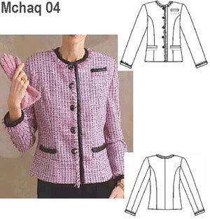 MOLDE CHAQUETA CLASICA MUJER 0904