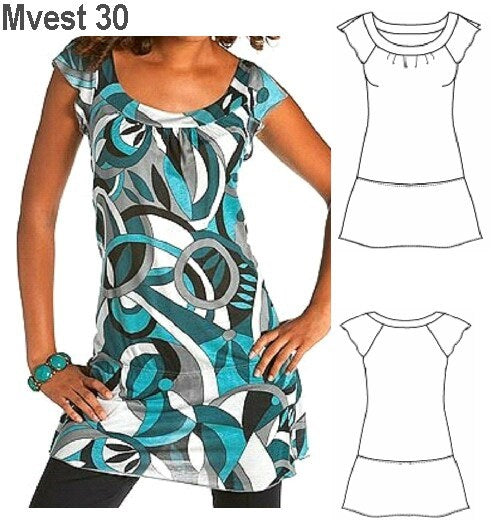 MOLDE VESTIDO MUJER 0930
