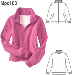 MOLDE POLERON CHAQUETA MUJER 0903