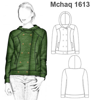 MOLDE CHAQUETA  POLAR MUJER 1613