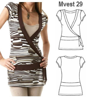 MOLDE VESTIDO POLERA MUJER 0929
