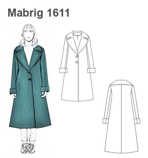 MOLDE ABRIGO OVERSIZE MUJER 1611