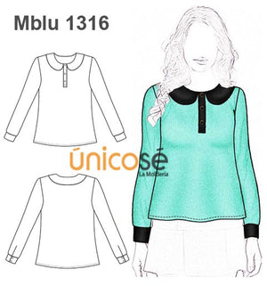 MOLDE BLUSA  BEBE MUJER 1316