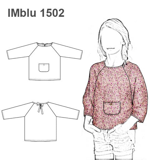 MOLDE BLUSA RAGLAND NIÑA 1502