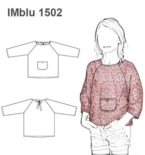 MOLDE BLUSA RAGLAND NIÑA 1502