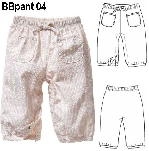 MOLDE PANTALON BOMBACHO BEBE 0904