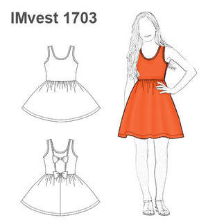 MOLDE VESTIDO EVASE NIÑA 1703