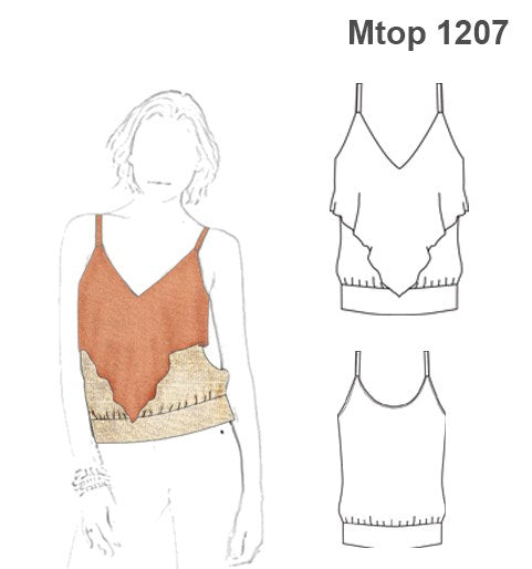 MOLDE TOP CON PUNTA MUJER 1207