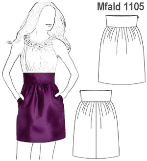 MOLDE FALDA RECOGIDA MUJER 1105