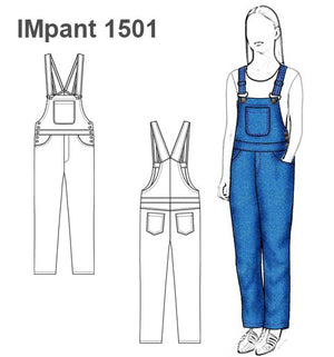 MOLDE PANTALON JARDINERA NIÑA 1501