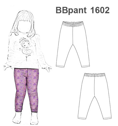 MOLDE PANTALON CALZA BEBE 1602