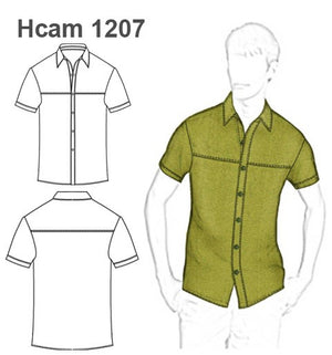 MOLDE CAMISA CANESU HOMBRE 1207