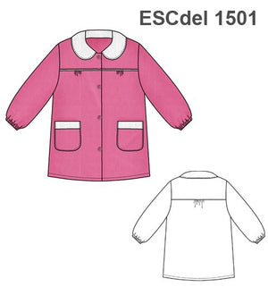 MOLDE DELANTAL BEBE ESCOLAR  1501