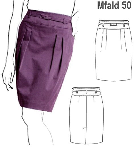 MOLDE FALDA PINZADA MUJER 0950