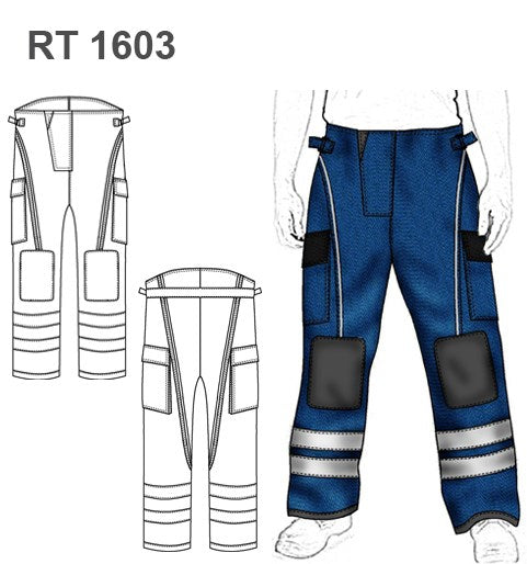 MOLDE PANTALON  BOMBERO RT 1603