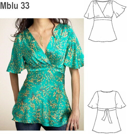 MOLDE BLUSA JAPONESA MUJER 0933