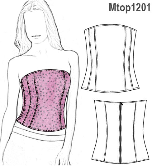 MOLDE TOP CORSET MUJER 1201