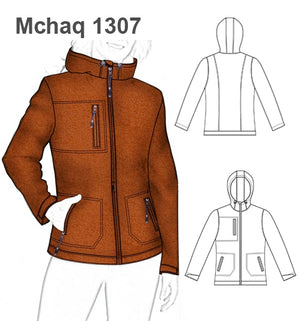 MOLDE CHAQUETA SOFT SHELL MUJER 1307