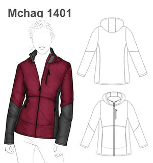 MOLDE CHAQUETA SOFT SHELL MUJER 1401