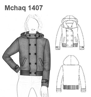 MOLDE CHAQUETA POLAR MUJER 1407