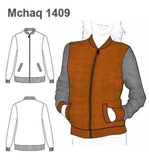 MOLDE CHAQUETA AMERICANA MUJER 1409