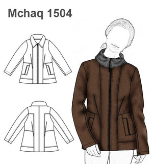 MOLDE CHAQUETA POLAR MUJER 1504
