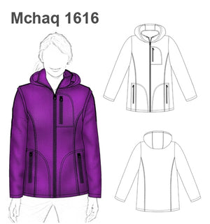 MOLDE CHAQUETA SOFTSHELL MUJER 1616