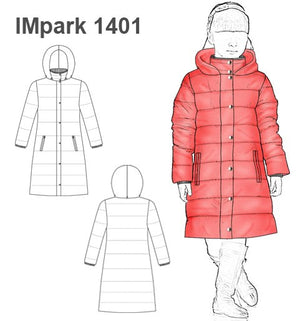 MOLDE PARKA LARGA NIÑA 1401