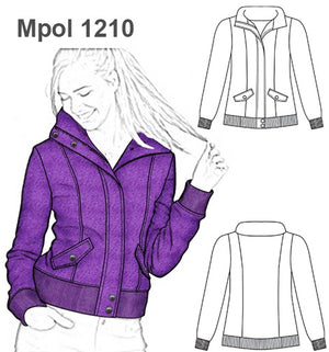 MOLDE POLERON CHAQUETA MUJER 1210