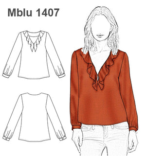 MOLDE BLUSA CERRADA MUJER 1407