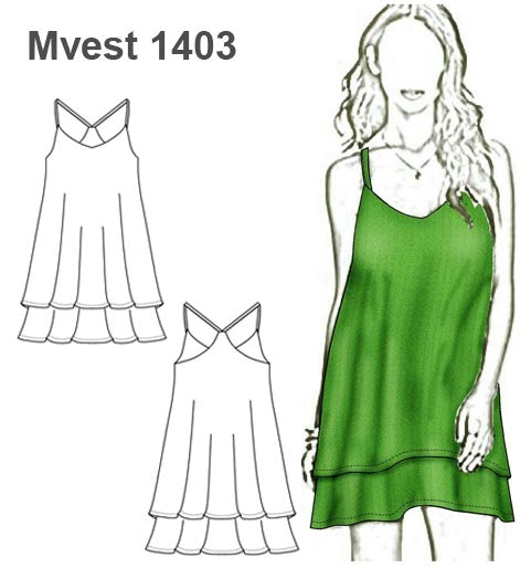 MOLDE VESTIDO SOLERA MUJER 1403