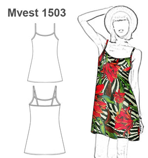 MOLDE VESTIDO SOLERA MUJER 1503