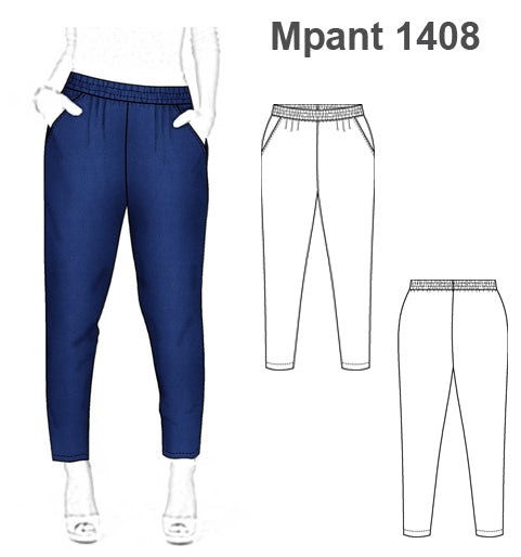 MOLDE PANTALON BOMBACHO MUJER 1408
