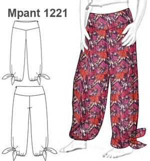 MOLDE PANTALON BOMBACHO MUJER 1221