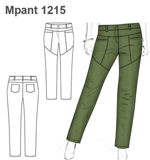 MOLDE PANTALON RECTO MUJER 1215