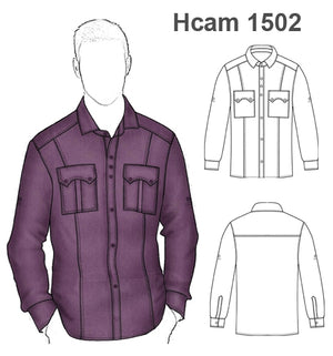 MOLDE CAMISA AJUSTADA HOMBRE 1502