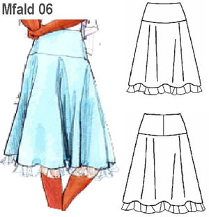 MOLDE FALDA CON REBECA MUJER  0906