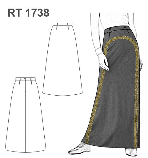 MOLDE FALDA CHARRA RT 1738